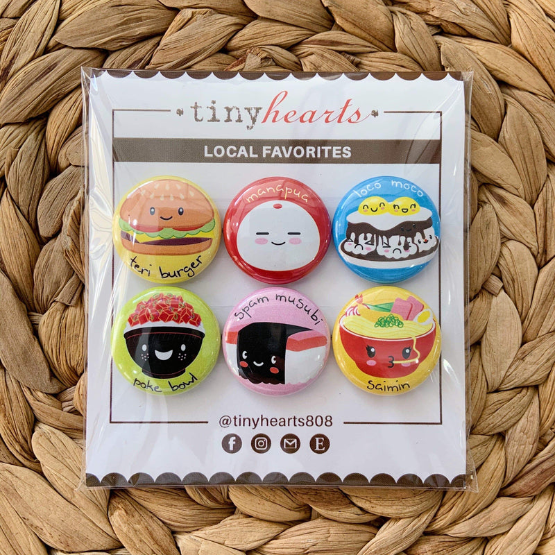 Tiny Hearts Gift Local Favorites Tiny Hearts Magnet Set Foodie Magnets | Handmade Fridge Magnets | Tiny Hearts sungkyulgapa