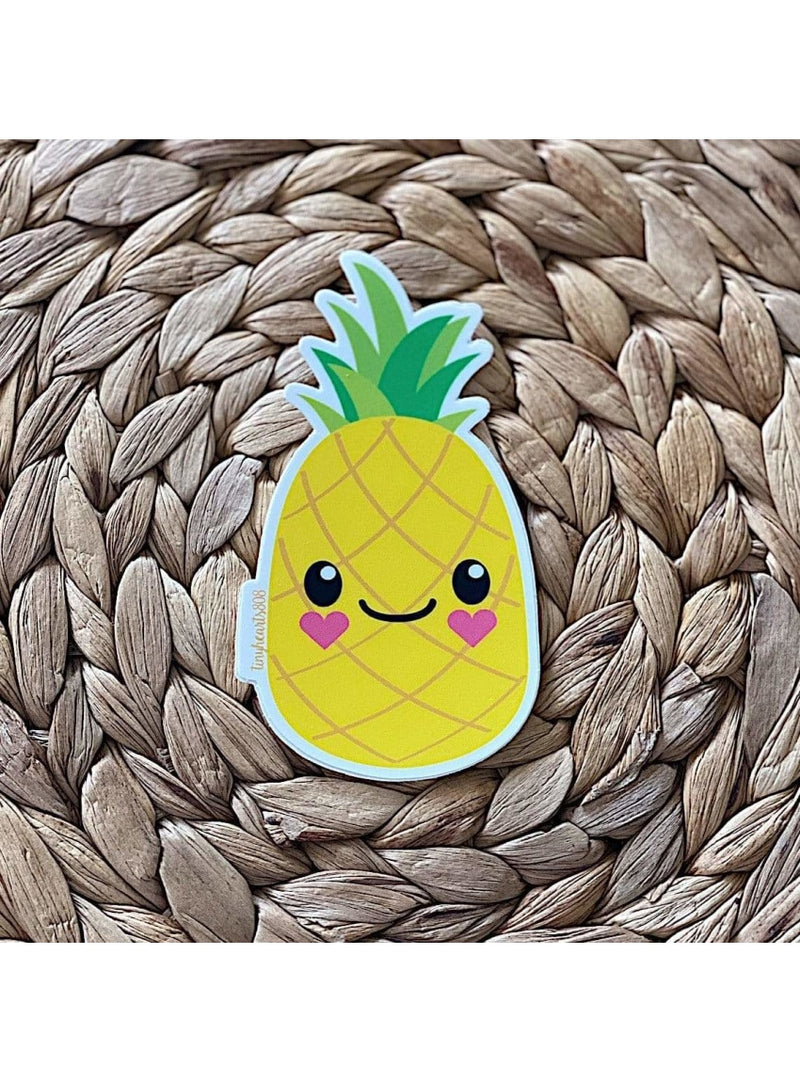 Tiny Hearts Gift Pineapple Sticker Aloha Pineapple | Vinyl Sticker | Tiny Hearts at sungkyulgapa sungkyulgapa