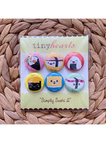 Tiny Hearts Gift Simply Sushi 2 Tiny Hearts Magnet Set Foodie Magnets | Handmade Fridge Magnets | Tiny Hearts sungkyulgapa