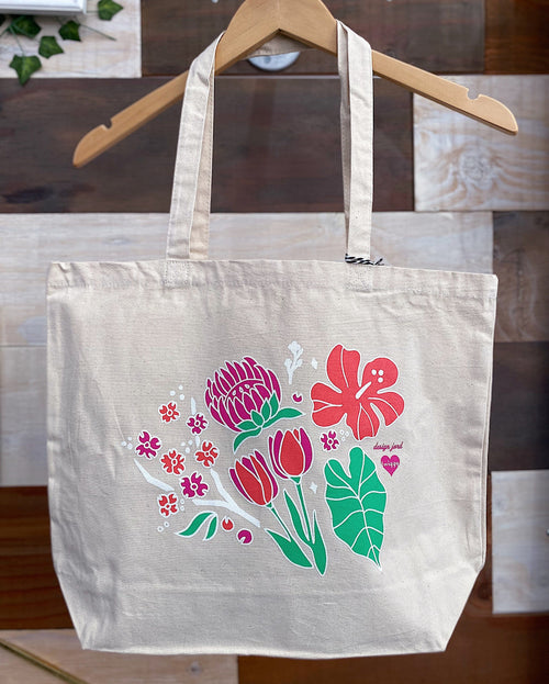 Twiggy Hawaii Handbag Bouquet Tote Bouquet Canvas Tote | Twiggy Hawaii at sungkyulgapa sungkyulgapa