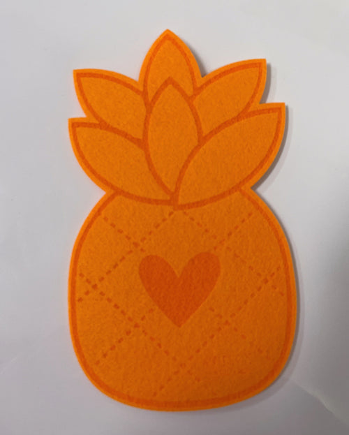 Workshop 28 Home Apricot Heart Pineapple Felt Trivet Pineapple Felt Trivet | Workshop 28 at sungkyulgapa sungkyulgapa