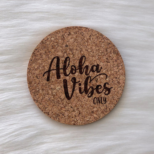Workshop 28 Home Cork Coaster in Aloha Vibes Only Cork Coaster | Workshop 28 at sungkyulgapa sungkyulgapa