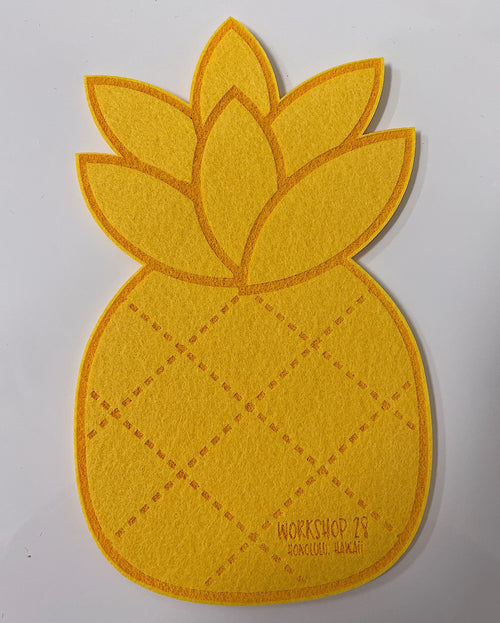 Workshop 28 Home Lemon Pineapple Felt Coaster Pineapple Felt Coaster | Workshop 28 at sungkyulgapa sungkyulgapa