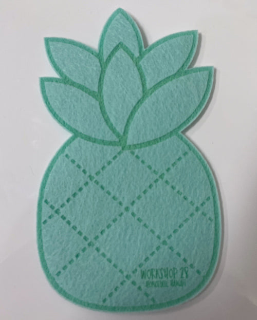 Workshop 28 Home Turquoise Pineapple Felt Coaster Pineapple Felt Coaster | Workshop 28 at sungkyulgapa sungkyulgapa