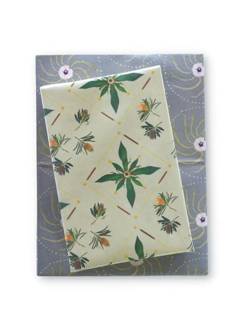 Wrappily Eco Gift Wrap Co. Stationary Wrappily Paper in Upcountry Protea sungkyulgapa