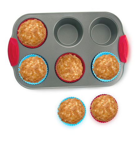 Boxiki Kitchen Non-Stick 12 Cup Silicone Muffin Pan With Steel Frame - BPA  Free, Non-Toxic, Anti-Warp, Durable & Easy to Pop Silicone Muffin Tin 