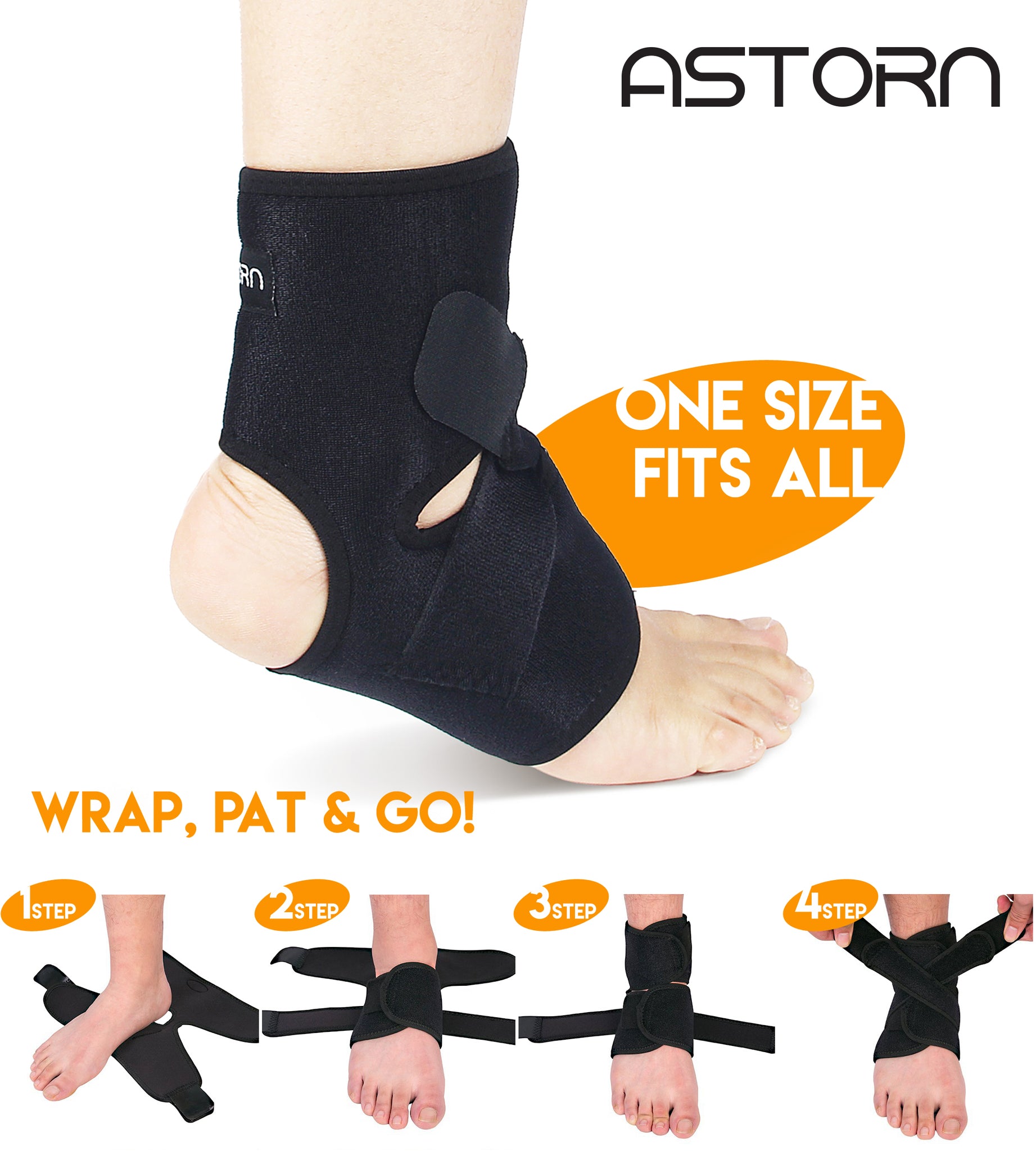 Ankle Brace & Achilles Tendon + Neoprene Support Sleeve Boxiki