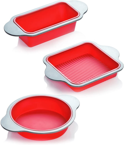 Boao 3 Pieces Silicone Loaf Pan Silicone Bread Loaf Cake Mold Nonstick  Silicone Loaf Baking Pan for Homemade Cake, Meatloaf, Quiche, BPA Free and