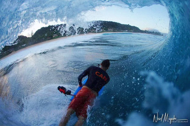 Chris Simpson body boarding