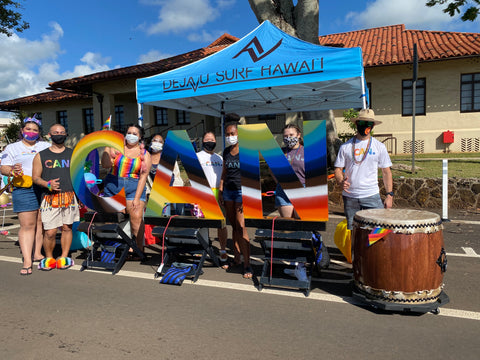 Deja Vu Surf Hawaii in collaboration with CAN Pride Parade