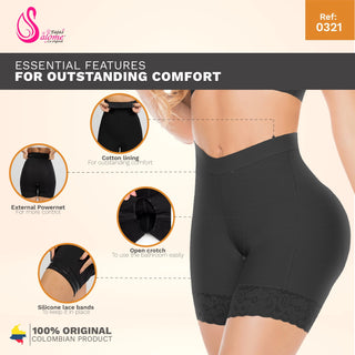 Fajas Salome 0321  High Waist Compression Slimmer Butt Lifter