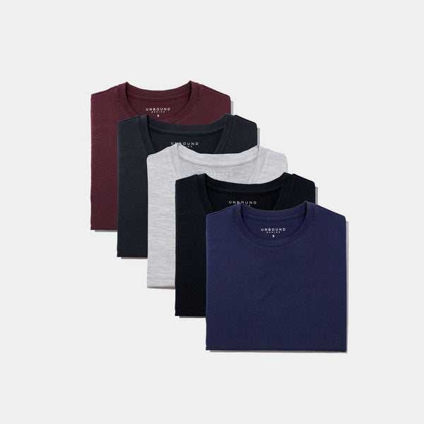 5 Pack Merino Wool T-Shirts For Men | Unbound Merino