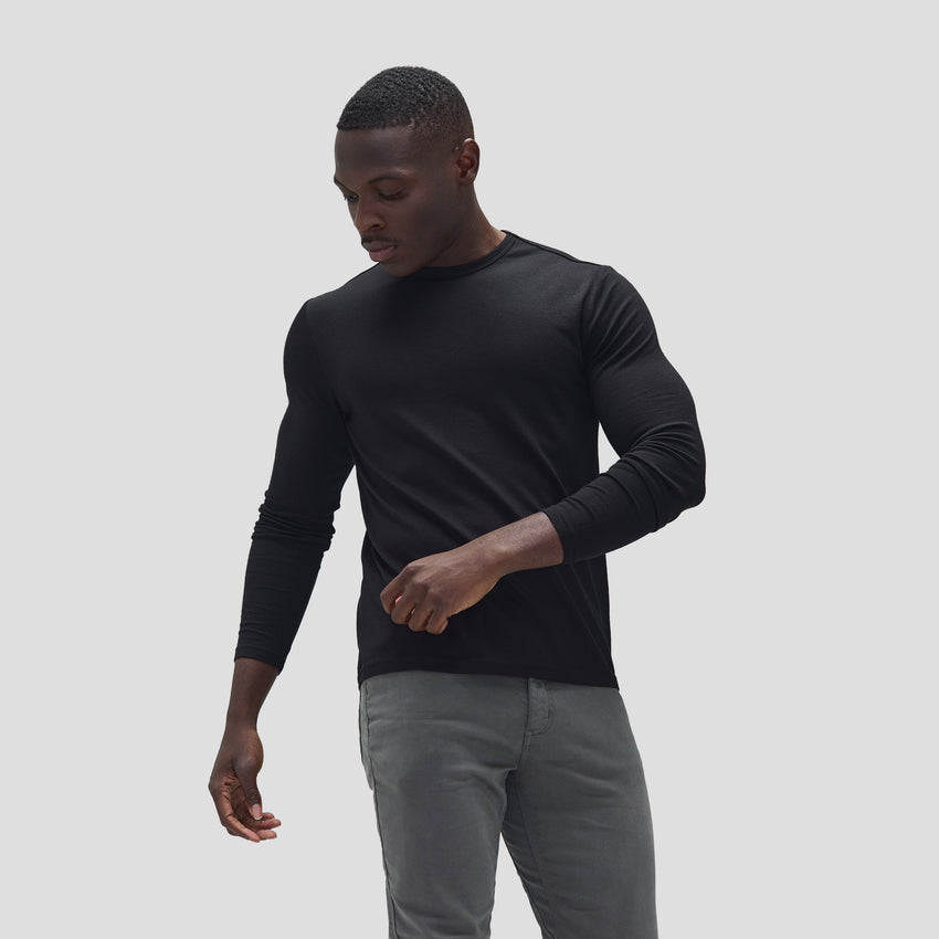 Merino Wool Long Sleeve Crew Neck | Unbound Merino