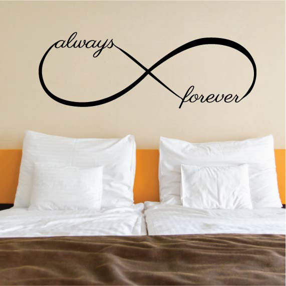 wall sticker - infinity always & forever