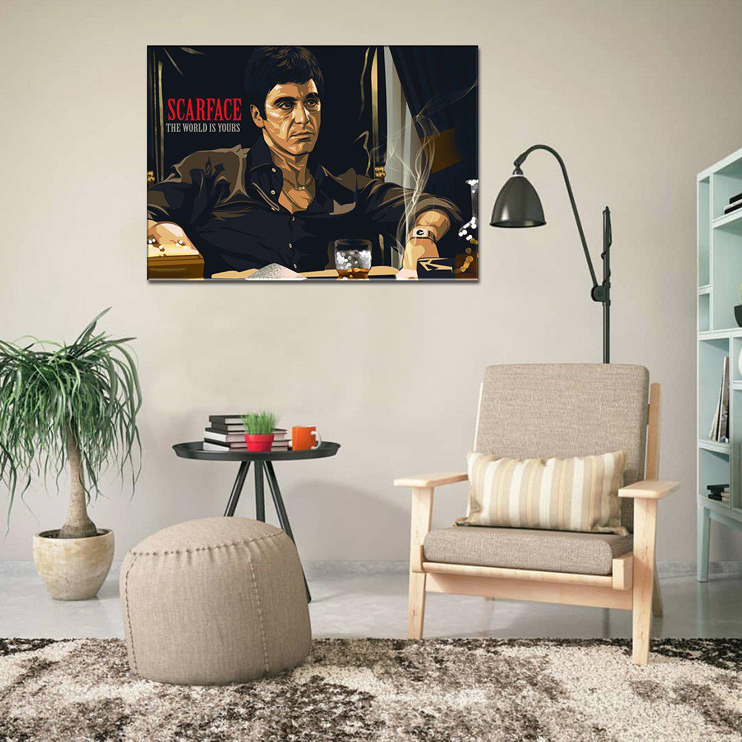 scarface the world is yours wall art