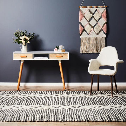 Skandi 316 Grey Wool Rug