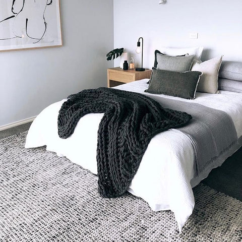 Skandi 300 Grey Wool Rug