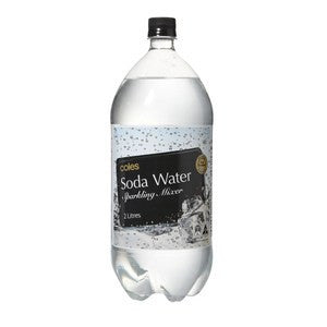 Coles carbonated water