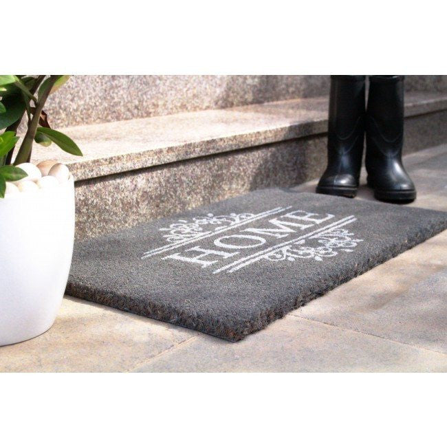 Pvc Backed Coir Door Mat Home 90x60cm Floorsome