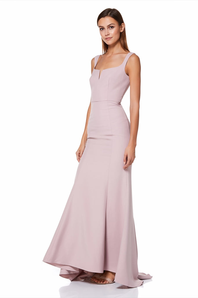 purple dress for wedding reception