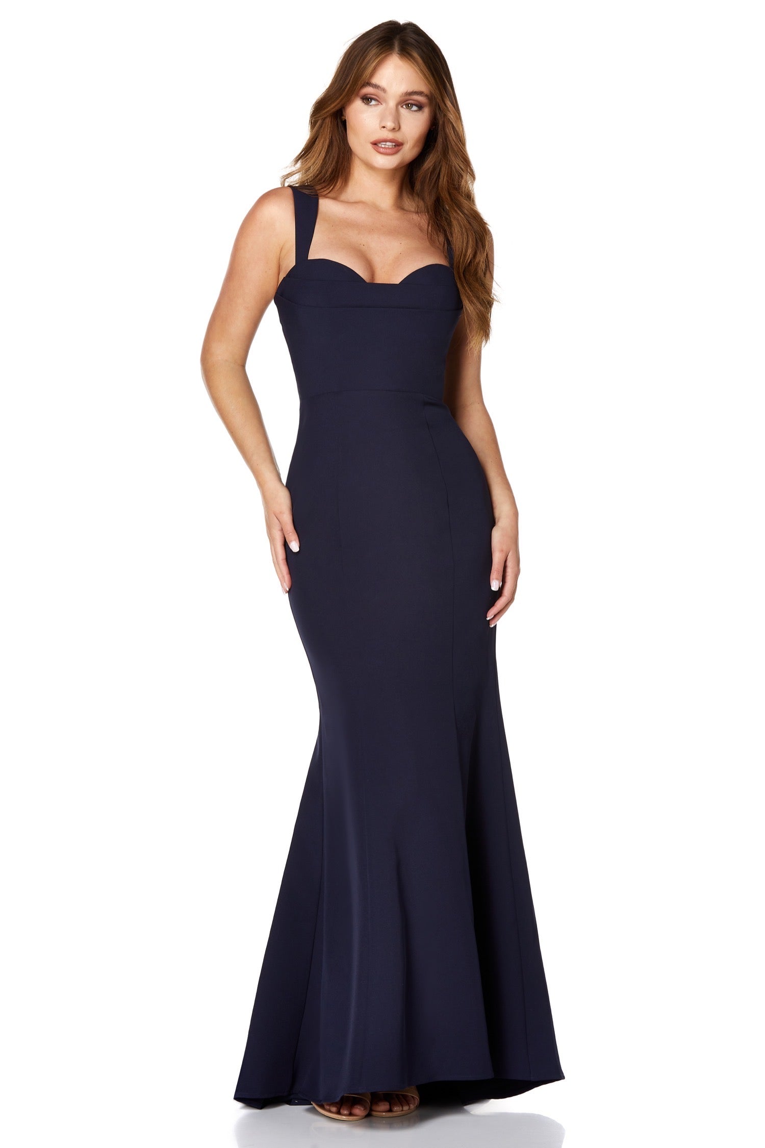 Melody Sweetheart Neckline Fishtail Maxi Dress with Side Split ...