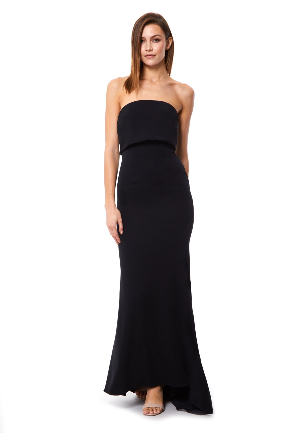 Blaze Strapless Maxi Dress With Overlay, UK 18 / US 14 / EU 46 / Black