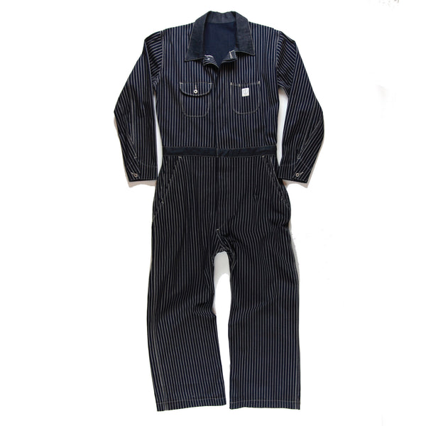 希少】RRL INDIGO WABASH STRIPE COVERALL+spbgp44.ru