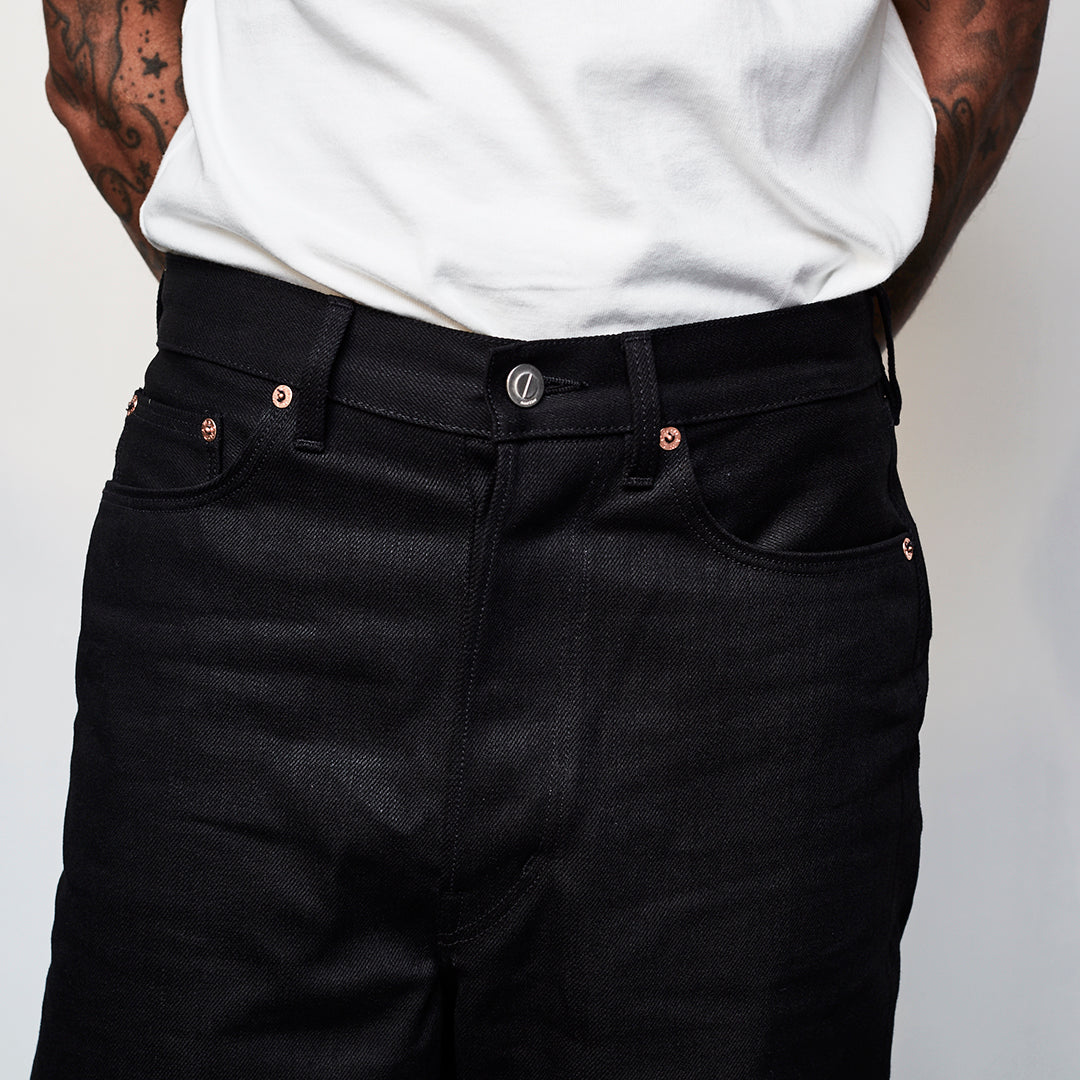 black x black selvedge