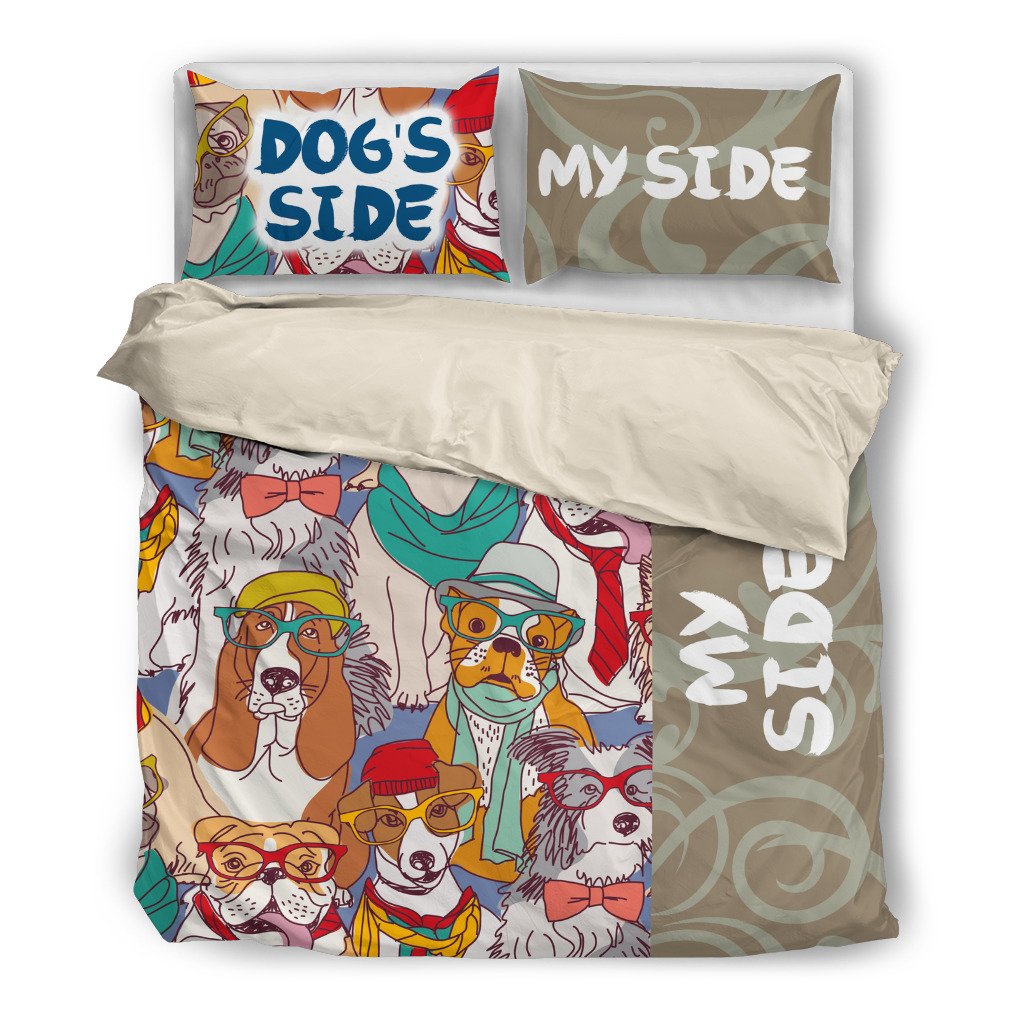 Dog Side My Side Bedding Duvet Omgrescue