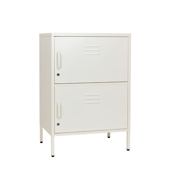 Sugar Cube Stack Cabinet - Soft White