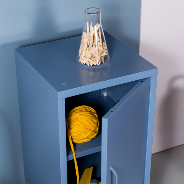 Sugar Cube Side Table - Pigeon Blue