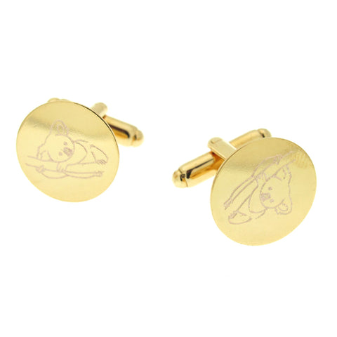 custom logo engraved cufflinks 