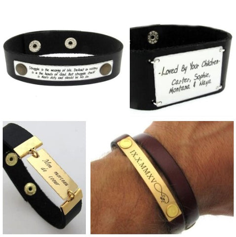 personalized mens bracelets