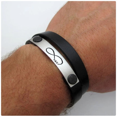 infinity mens bracelet