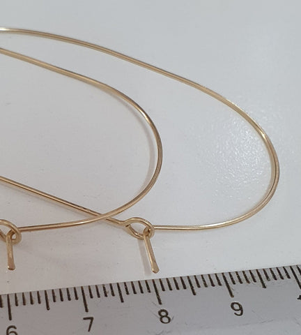 thin oval hoop earrings closure