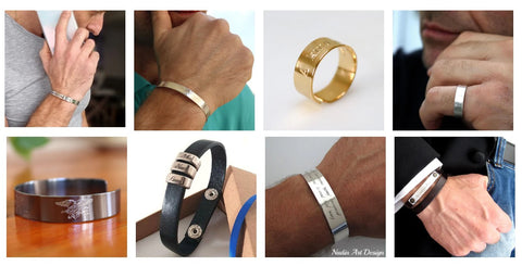 Gifts for Husband - Personalized Bracelets, Necklaces, Rings, Keychains