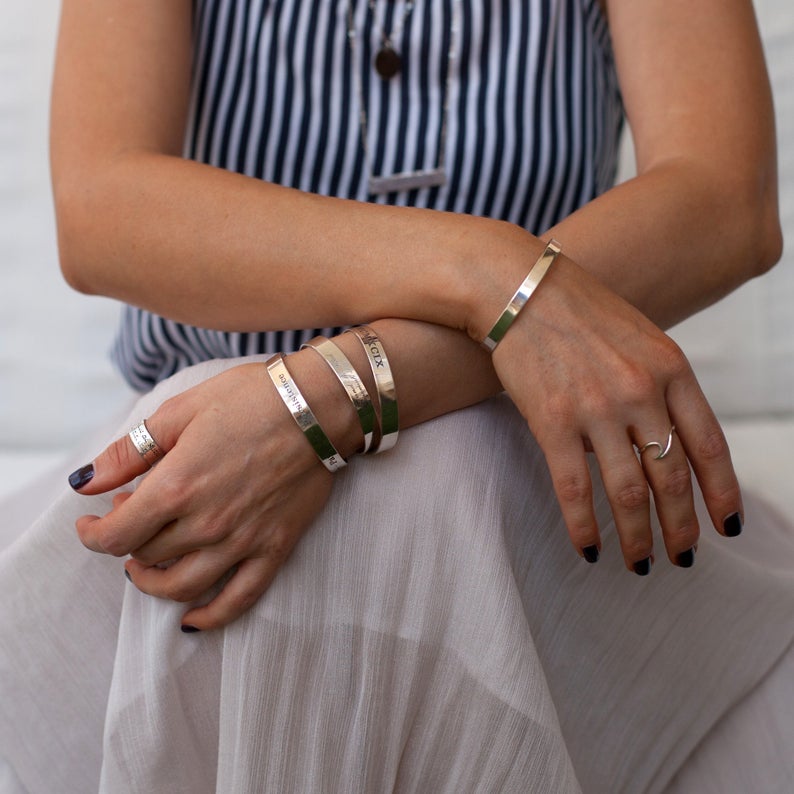 engraved bracelets for daughters