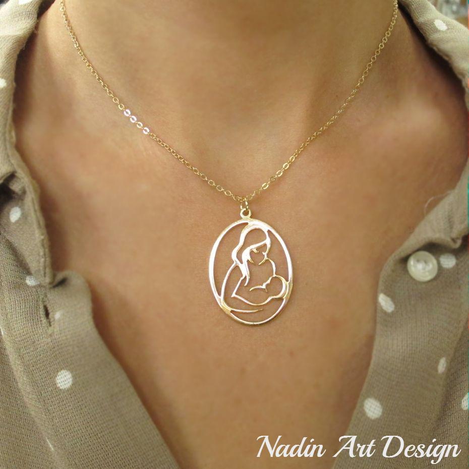 child necklace - New mom gift 