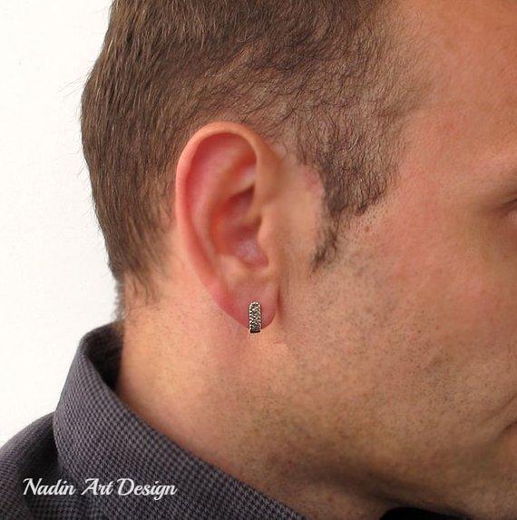 minimalist earrings for men