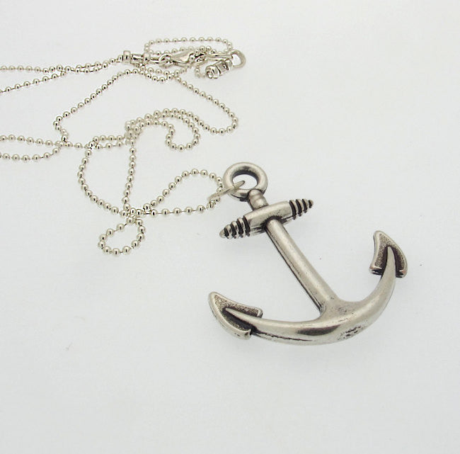 Anchor Pendant Nautical Necklace for men, Mens Jewelry, Gift for Him ...