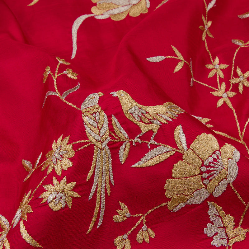 Kanakavalli X Ashdeen Kanjivaram Silk Sari 19-062-HS001-01913 - Fabric View
