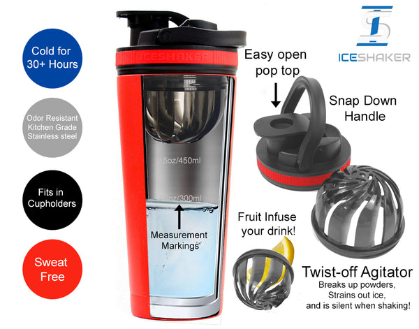 Ice Shaker features 26oz