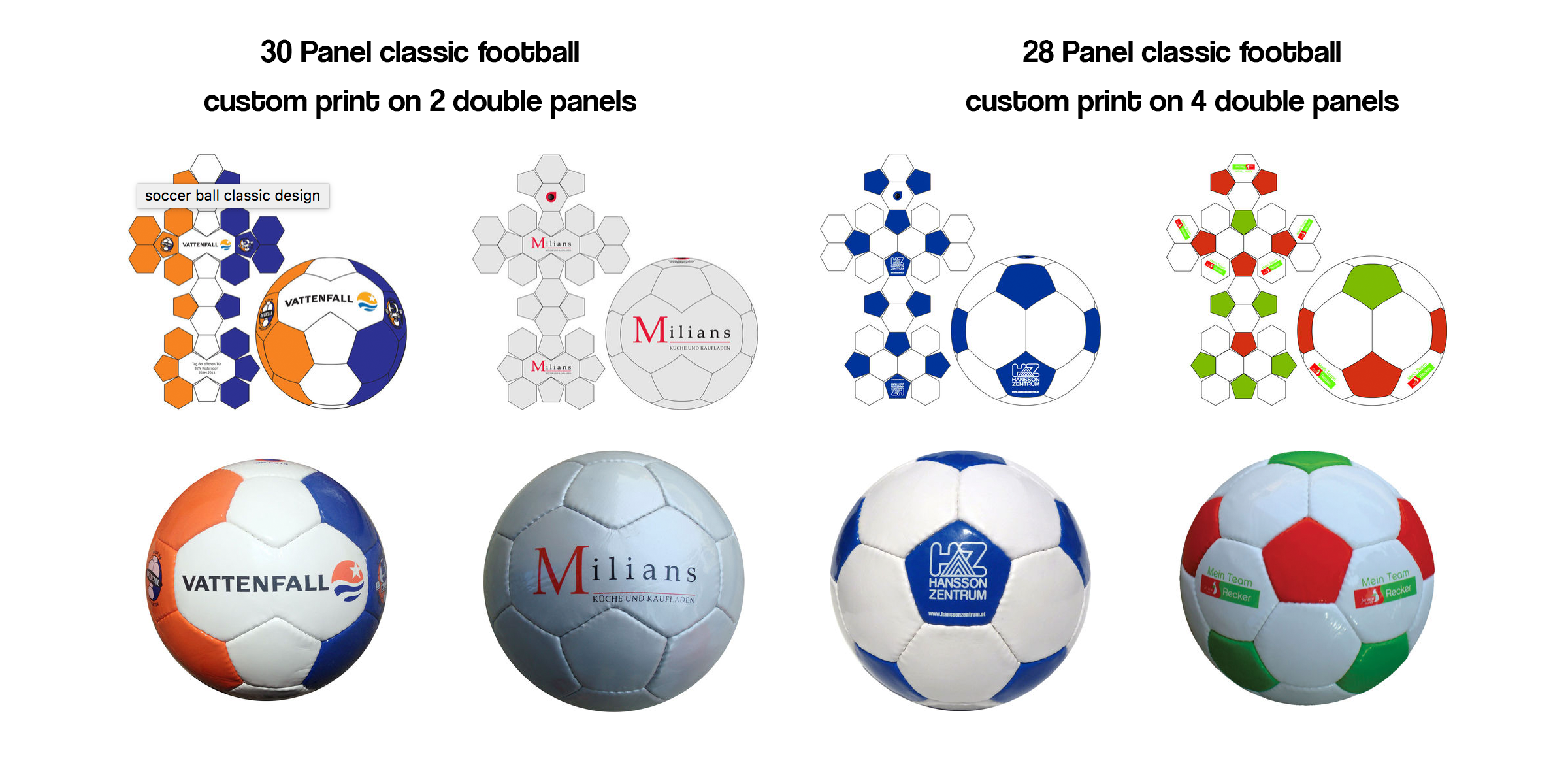 custom printed promotional footballs