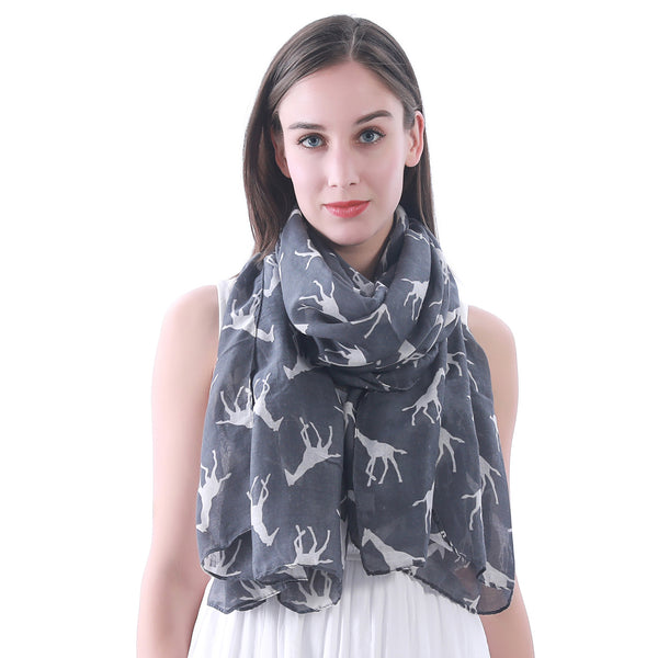 giraffe print scarf