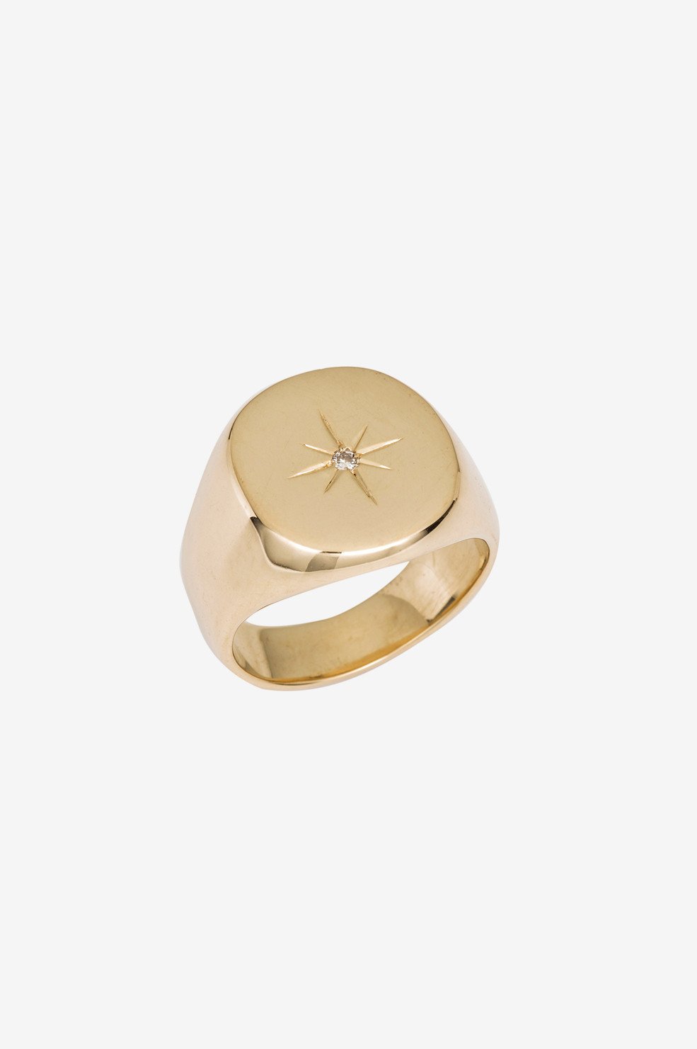 ANINE BING SIGNET RING IN GOLD,AB92-021-6