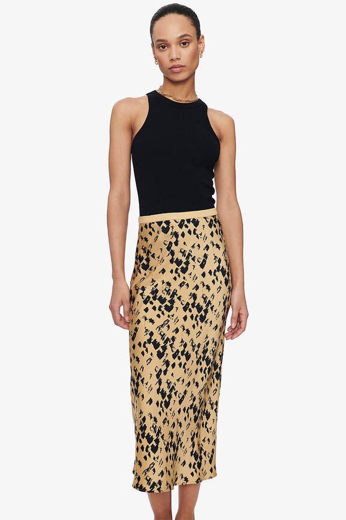 anine bing bar silk skirt