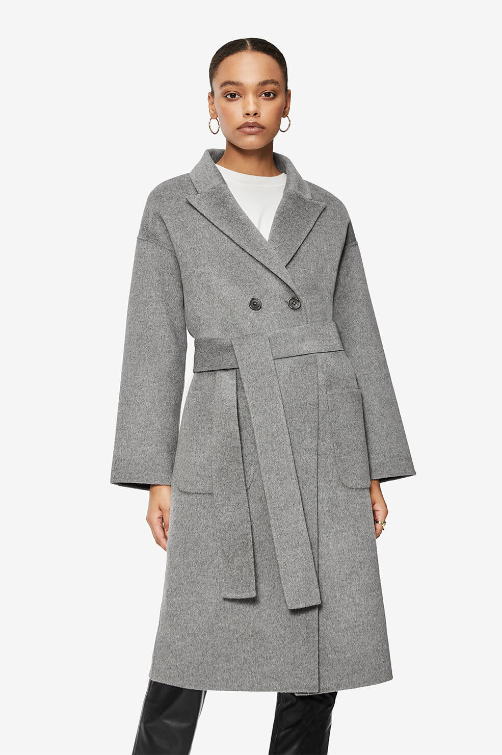 Anine Bing Dylan Coat In Grey