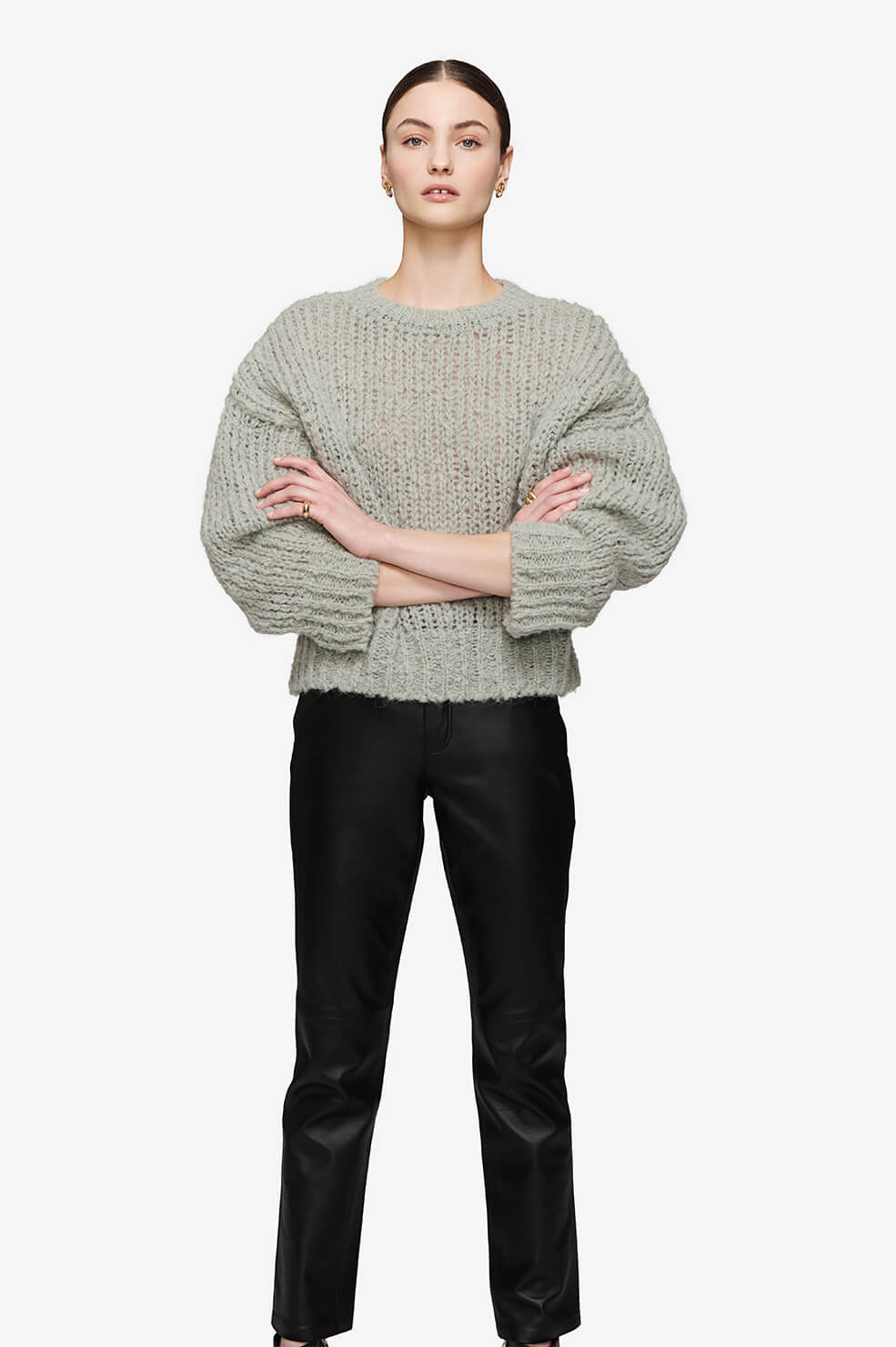 ANINE BING GREYSON WOOL SWEATER