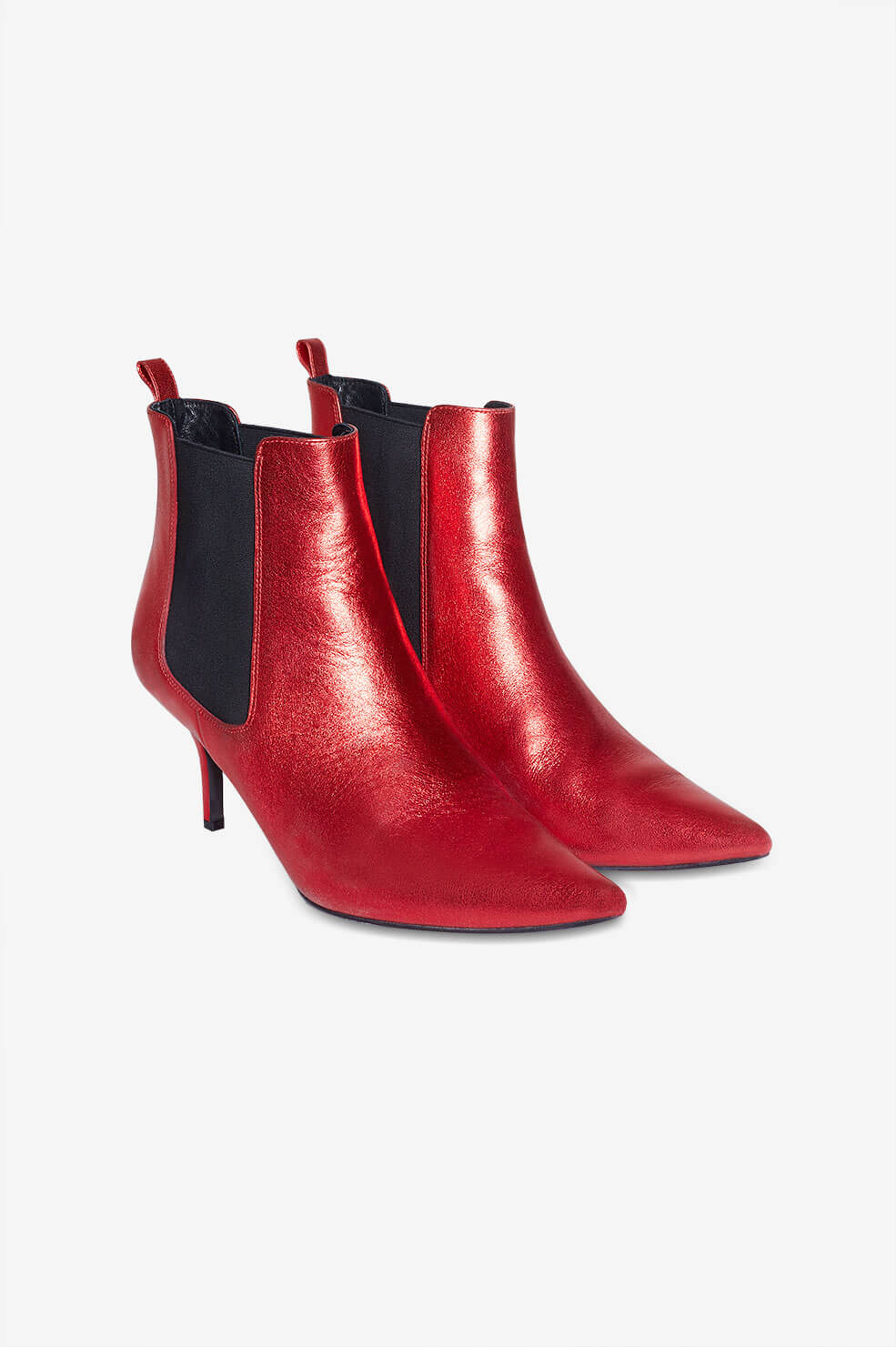 ANINE BING STEVIE BOOTS - RED METALLIC – ANINE BING EU