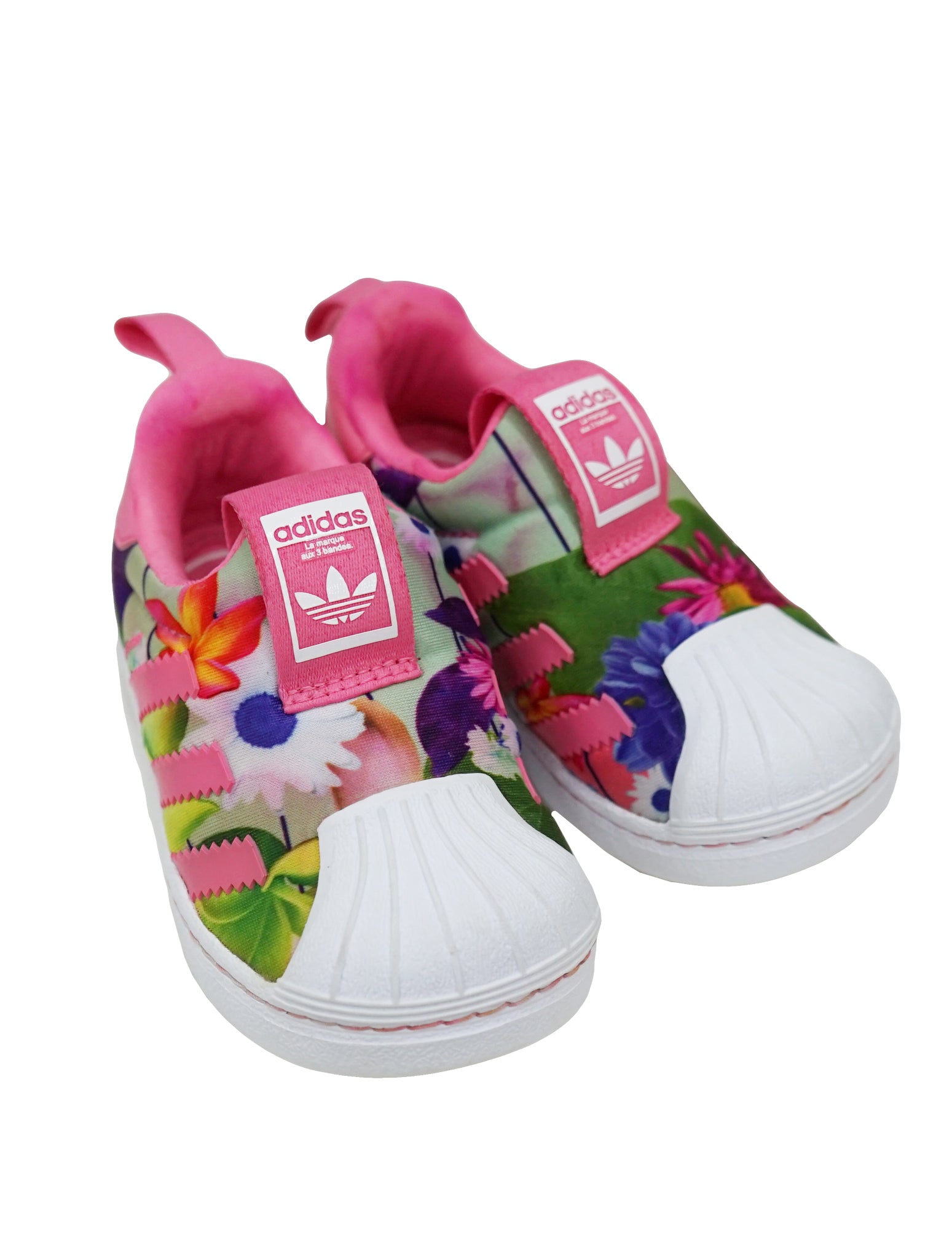 ADIDAS FLORAL PRINT FITFOAM ORTHOLITE SHOES – STYLE FOR LESS